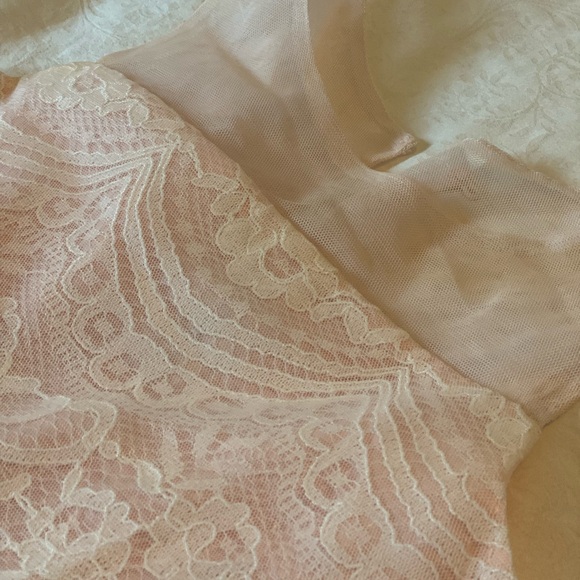 Rare Editions Blush Pink Mesh Dress - Picture 7 of 11